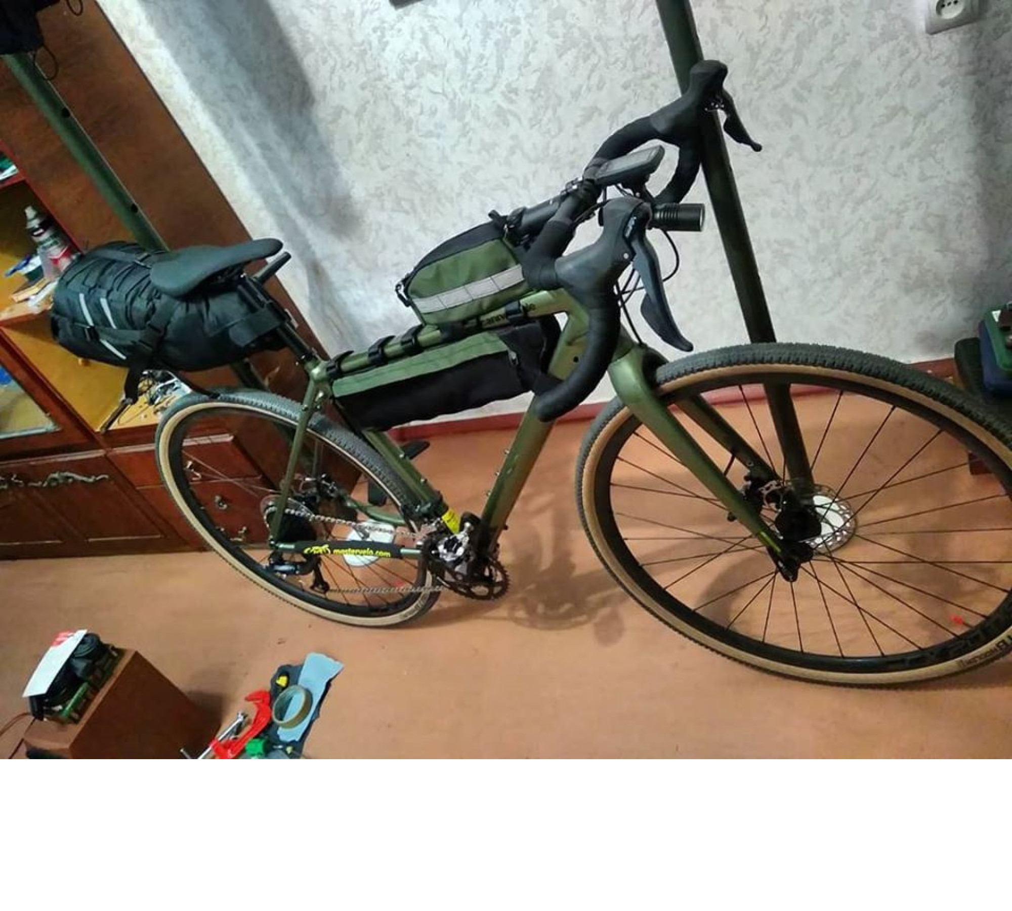 Custom Half Frame Bike Bag Long by Lesenok