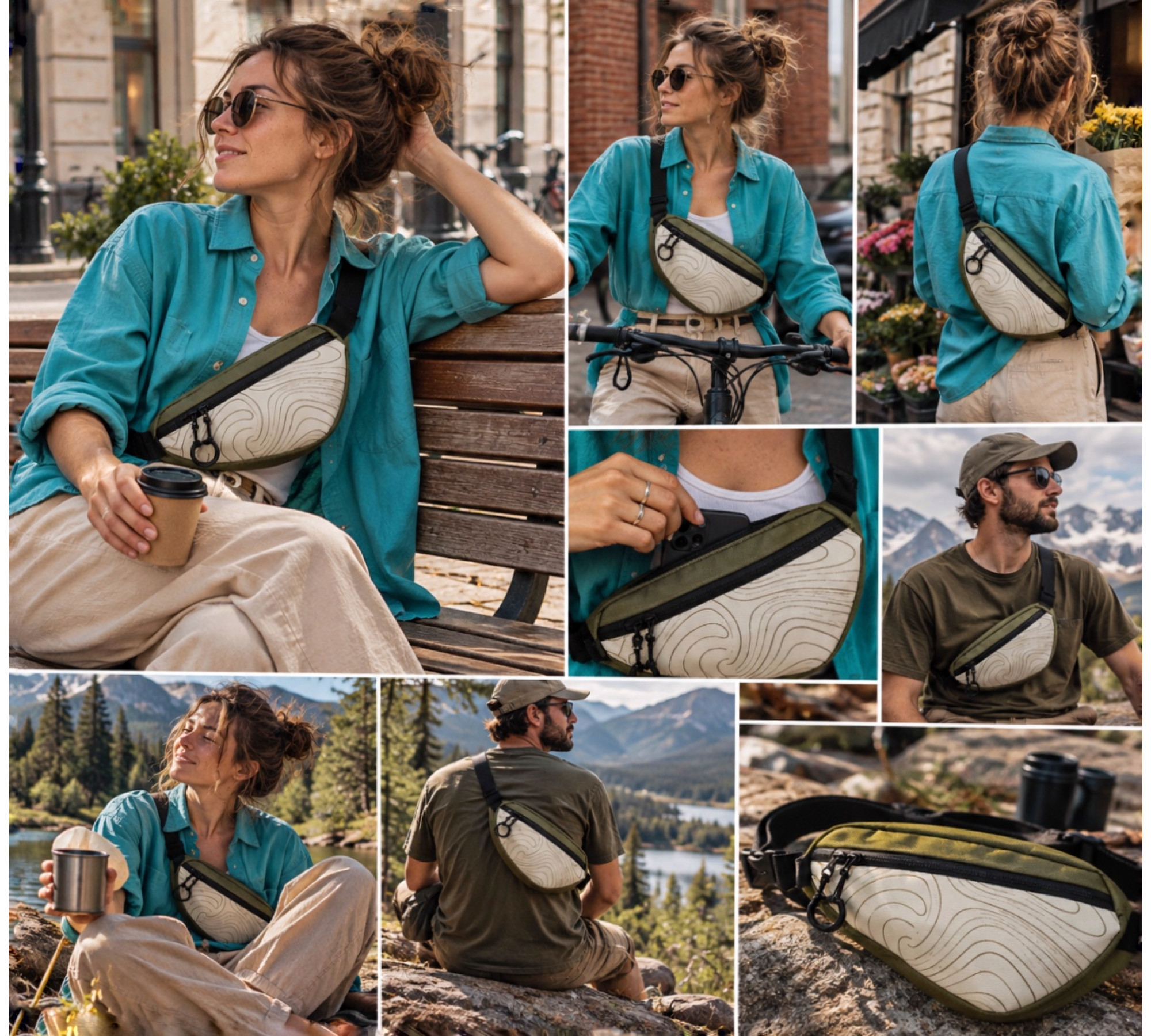 TRVL Cycling Waist Bag for City Rides & Travel