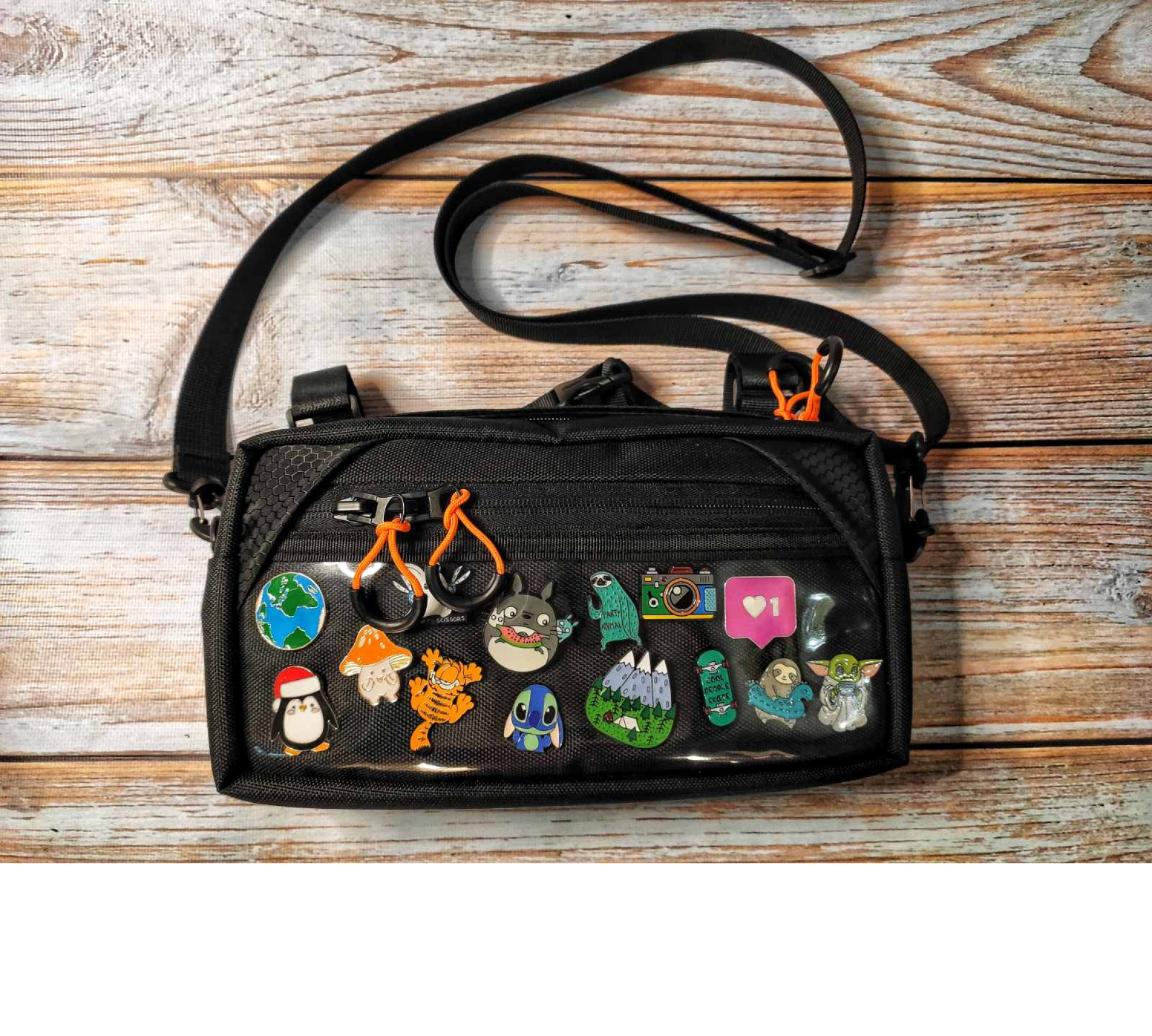 Handlebar ride bag bag clear front Lesenok