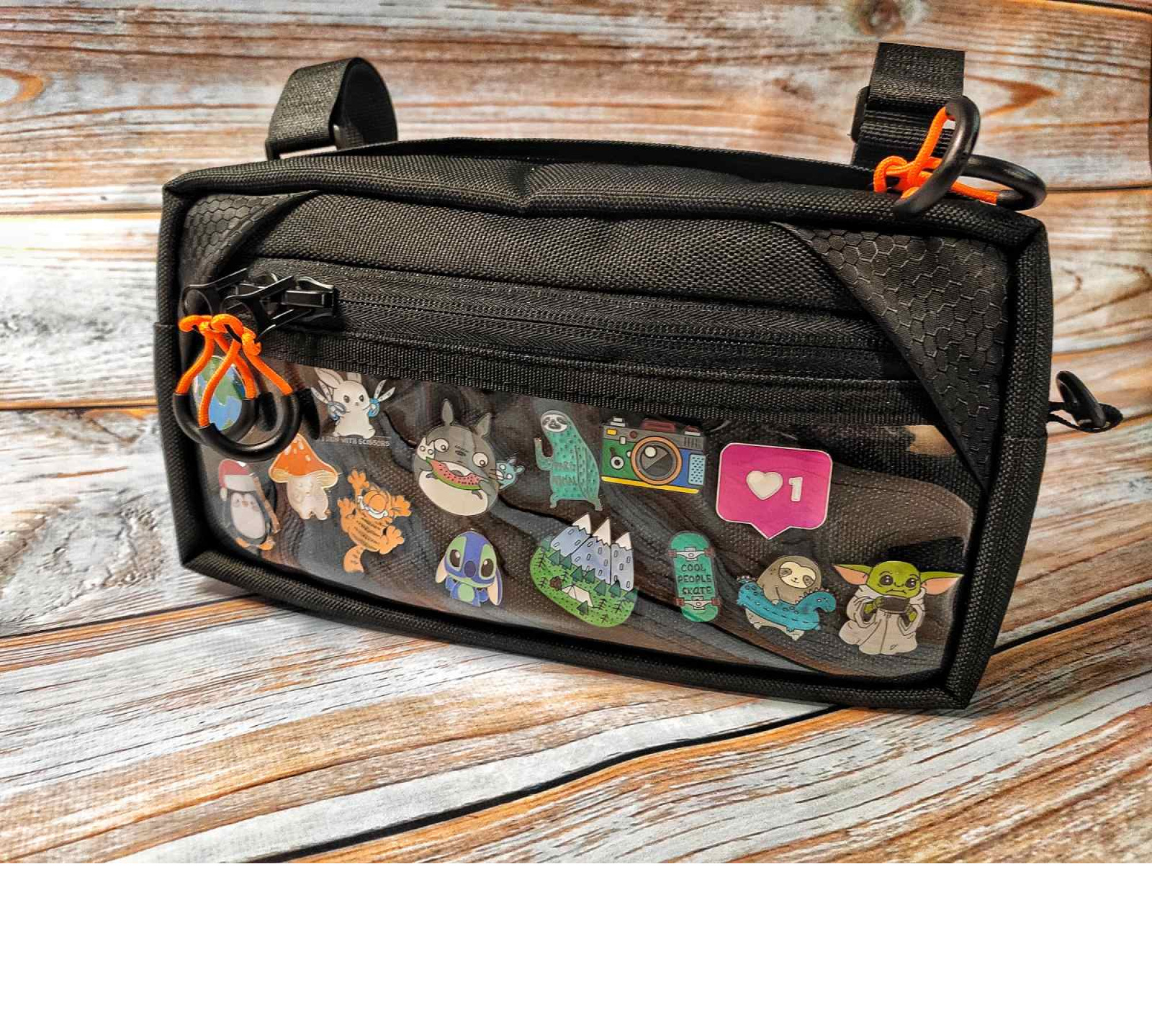 Handlebar ride bag bag clear front Lesenok