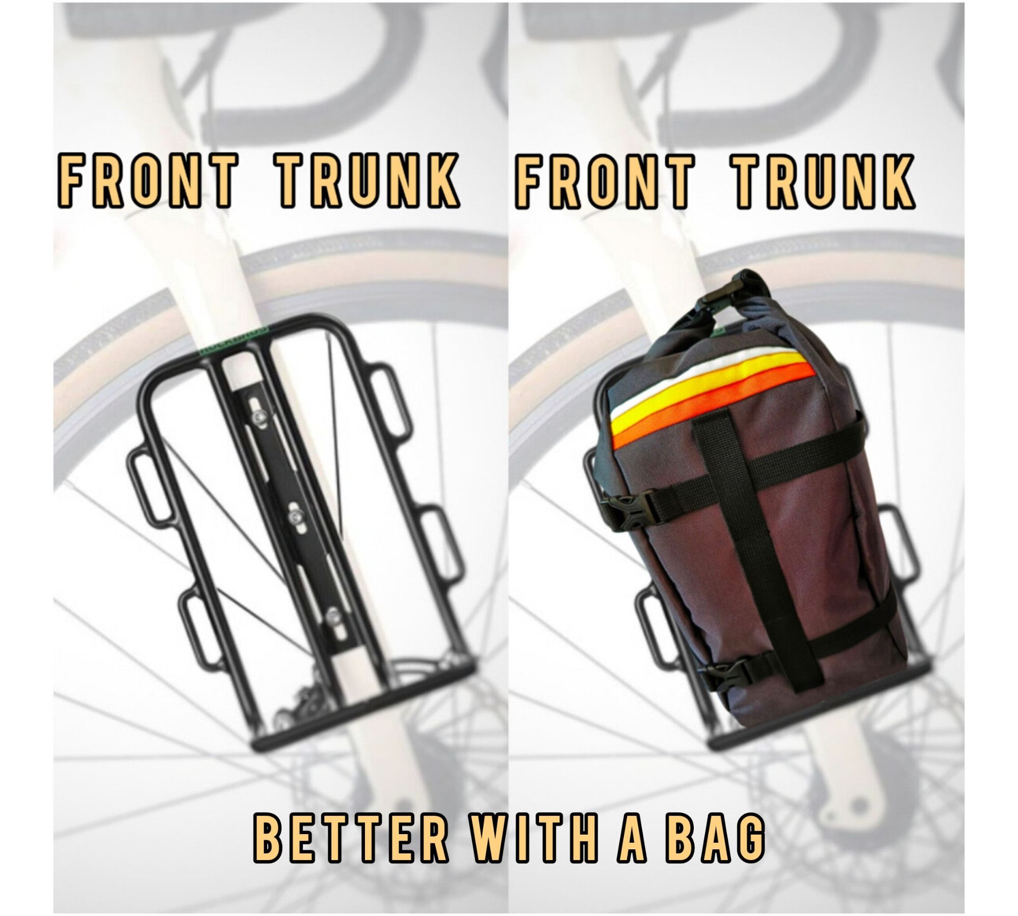 Fork Bike Bag — Rainbow Bikepacking Edition