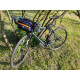 Front Bike Bag "NAUTILUS" (dark blue + orange) Bicycle gifts Handlebar Bag- Bikepacking-packing trips Bike bag for commuting.