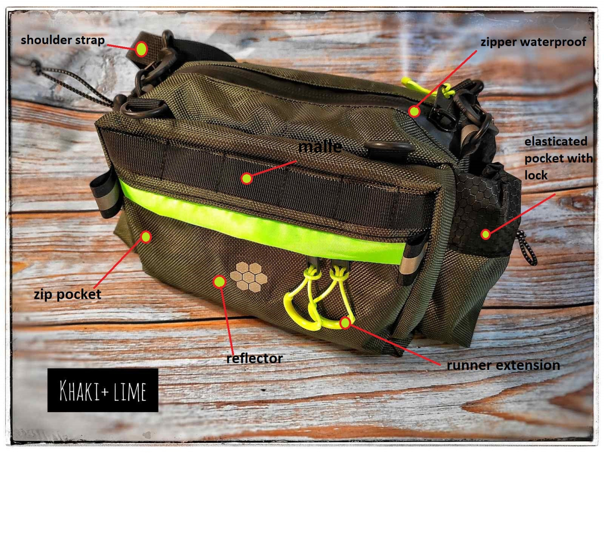 Front Bike Bag "NAUTILUS" (dark blue + orange) Bicycle gifts Handlebar Bag- Bikepacking-packing trips Bike bag for commuting.