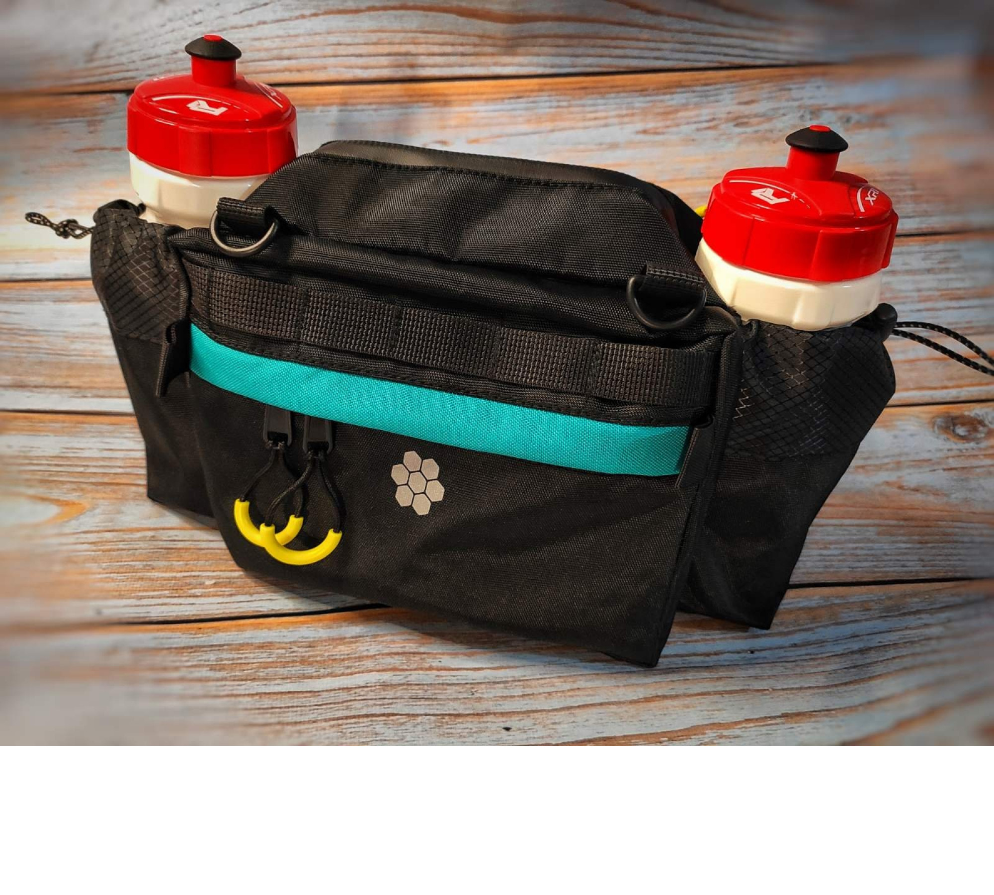 Front Bike Bag "NAUTILUS" (dark blue + orange) Bicycle gifts Handlebar Bag- Bikepacking-packing trips Bike bag for commuting.