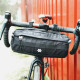 Handlebar Bike Bag Rainbow. Cycling gifts! Great bike accessories. Bikepacking gear for gravel ride.