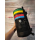 Handlebar Bike Bag Rainbow. Cycling gifts! Great bike accessories. Bikepacking gear for gravel ride.