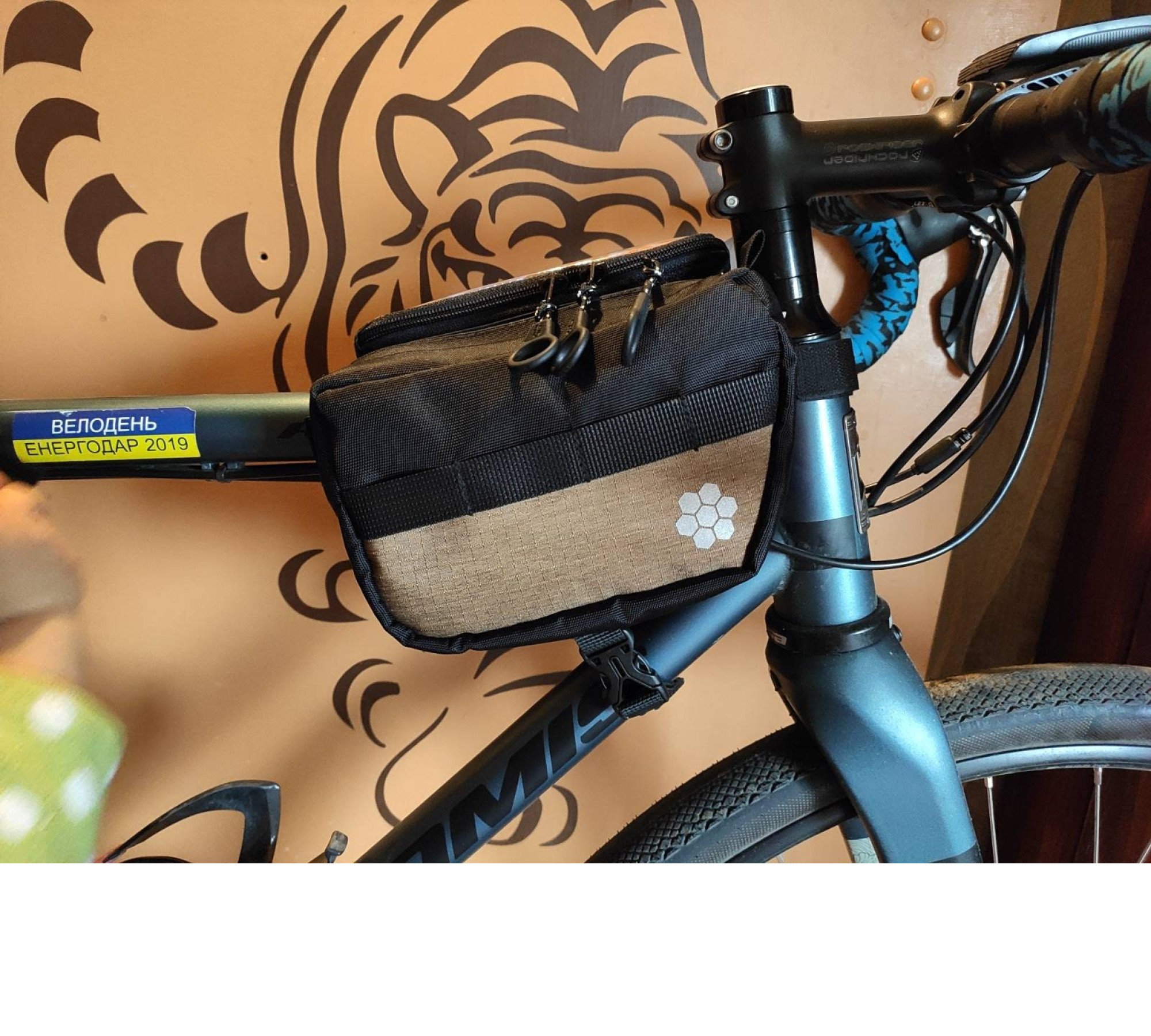 Bicycle Accessories Bag custom Bike Frame Bag Cycling Gifts Clear Phone Case Bike decor for women -  Cyclist anniversary Bicycle bag.