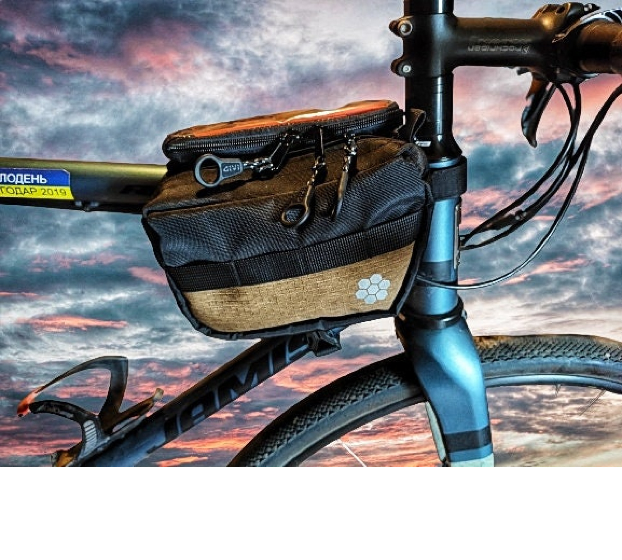 Bicycle Accessories Bag custom Bike Frame Bag Cycling Gifts Clear Phone Case Bike decor for women -  Cyclist anniversary Bicycle bag.