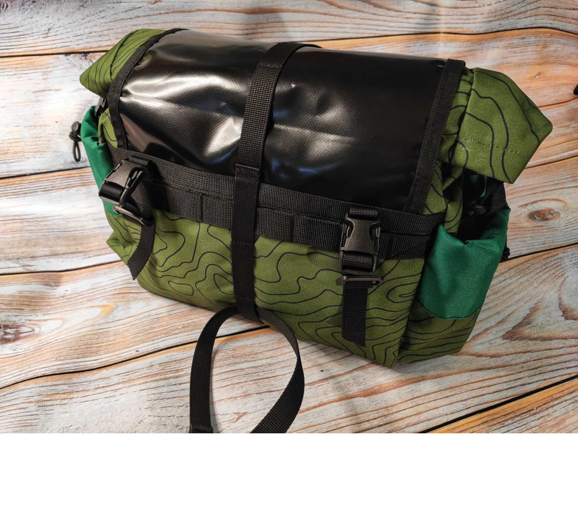 Front Bicycle Bag Big Handlebar bag gifts for ride trip, Bikepacking gear pack, Gravel bag asseccories, Roll-top bag big Bike pack large.
