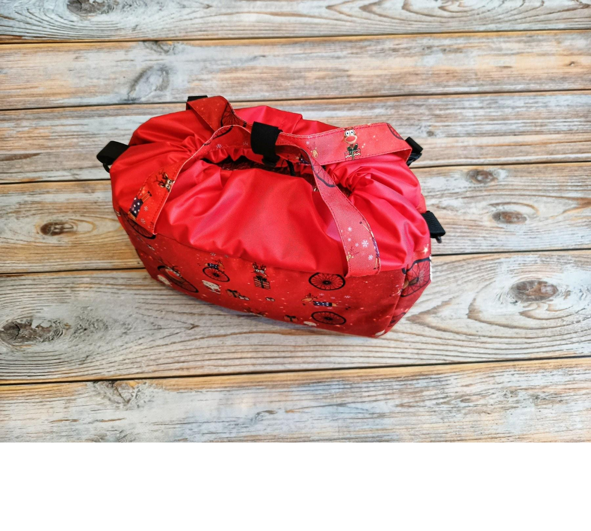 Bike bag Front Bag Handlebars | For bike rides before Christmas| Cycling New Year| Red Bags Gifts| Shoulder Bag Gift Bag! Presents