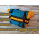 Handlebar Bag|Waist Bag roll-top cistom bag for ride trip| Rainbow bright belt bag|Feeder bag