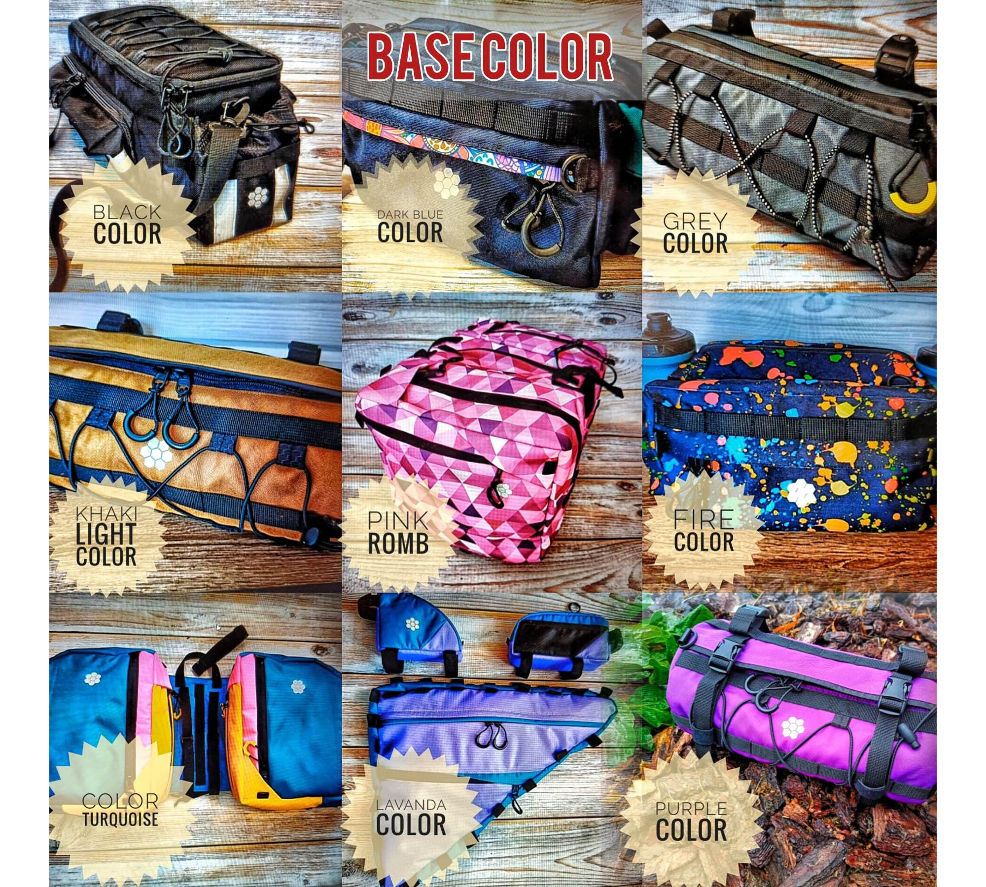 Bicycle Bag Blue Khaki Relief| Custom Frame bike accessories Set| Cycling Bags gifts, (Personal bike bags) Bike bag gravel.