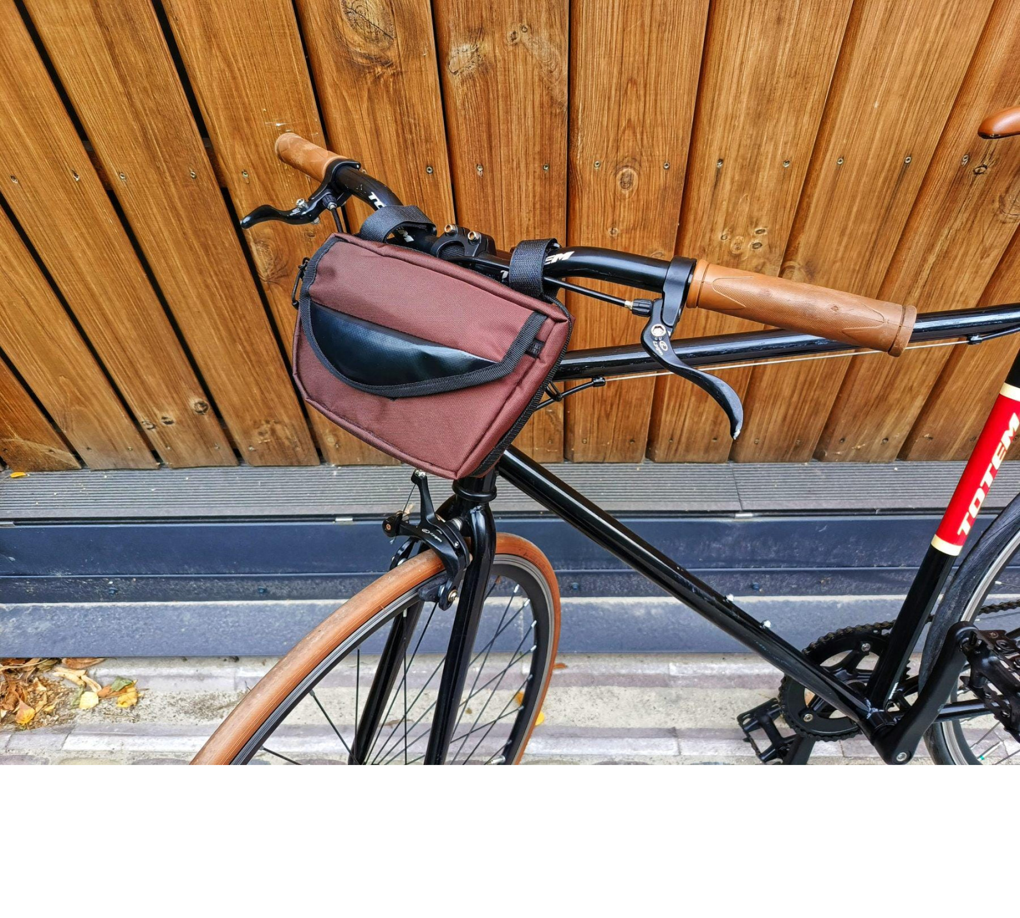 Braun Half Frame Bag Custom Design, Fahrrad Rahmentasche gifts, triangle bike bag mini, MTB frame bag