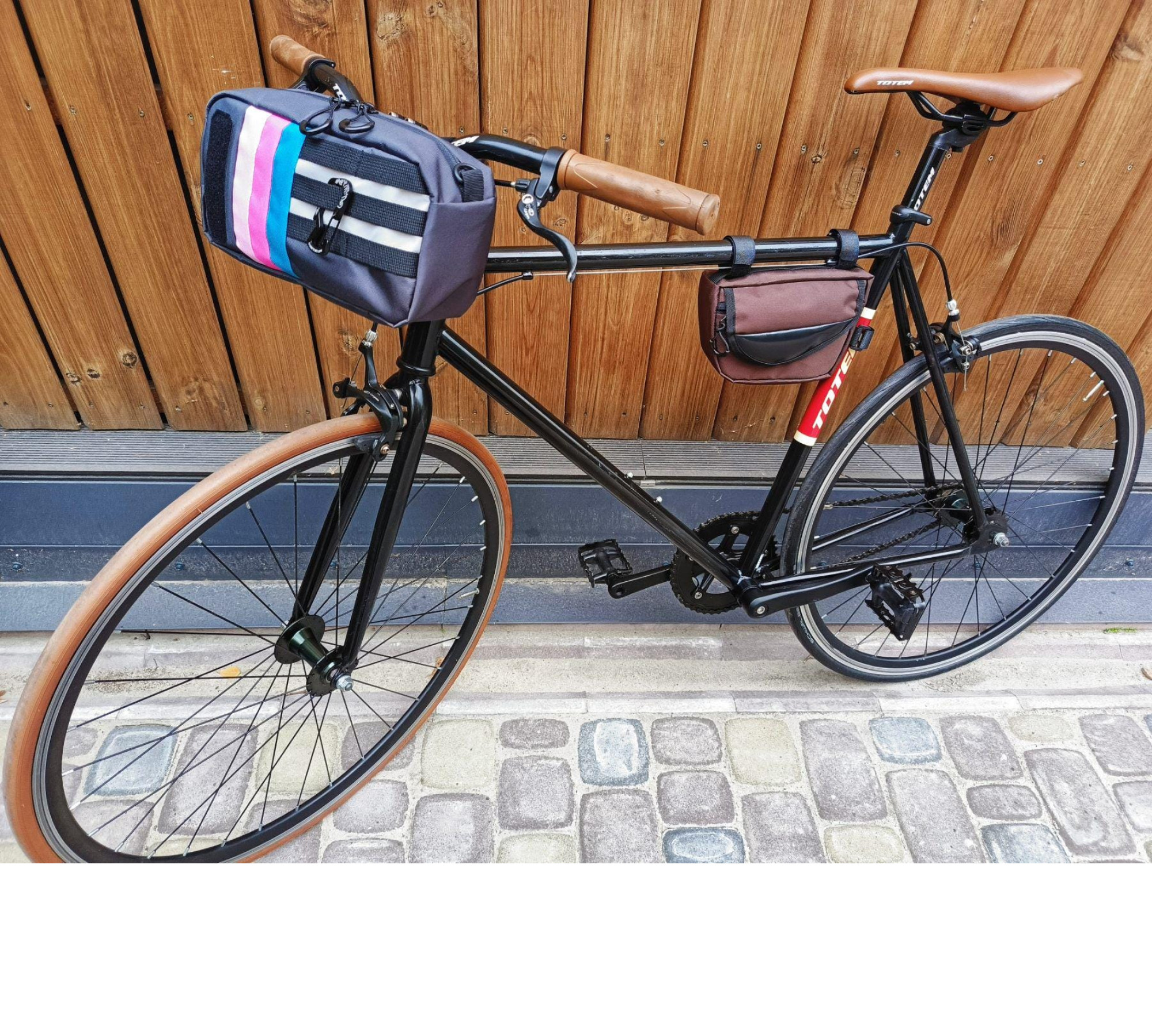Cycling hip bag Rainbow, Vibrant Multipurpose Bike Bag: Handlebar, Hip & Commuter Cycling Accessory for Women.