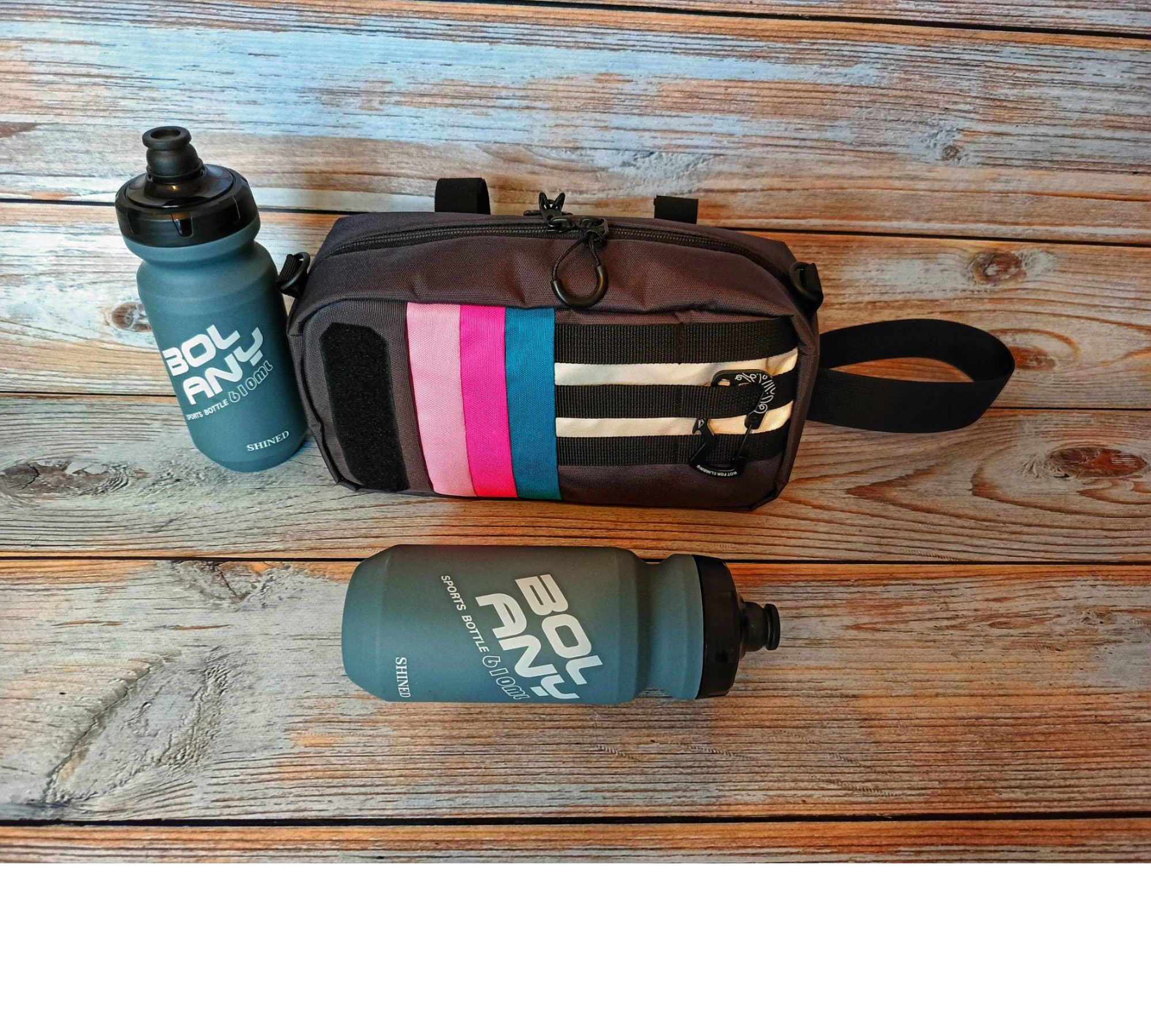 Cycling hip bag Rainbow, Vibrant Multipurpose Bike Bag: Handlebar, Hip & Commuter Cycling Accessory for Women.