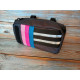 Cycling hip bag Rainbow, Vibrant Multipurpose Bike Bag: Handlebar, Hip & Commuter Cycling Accessory for Women.