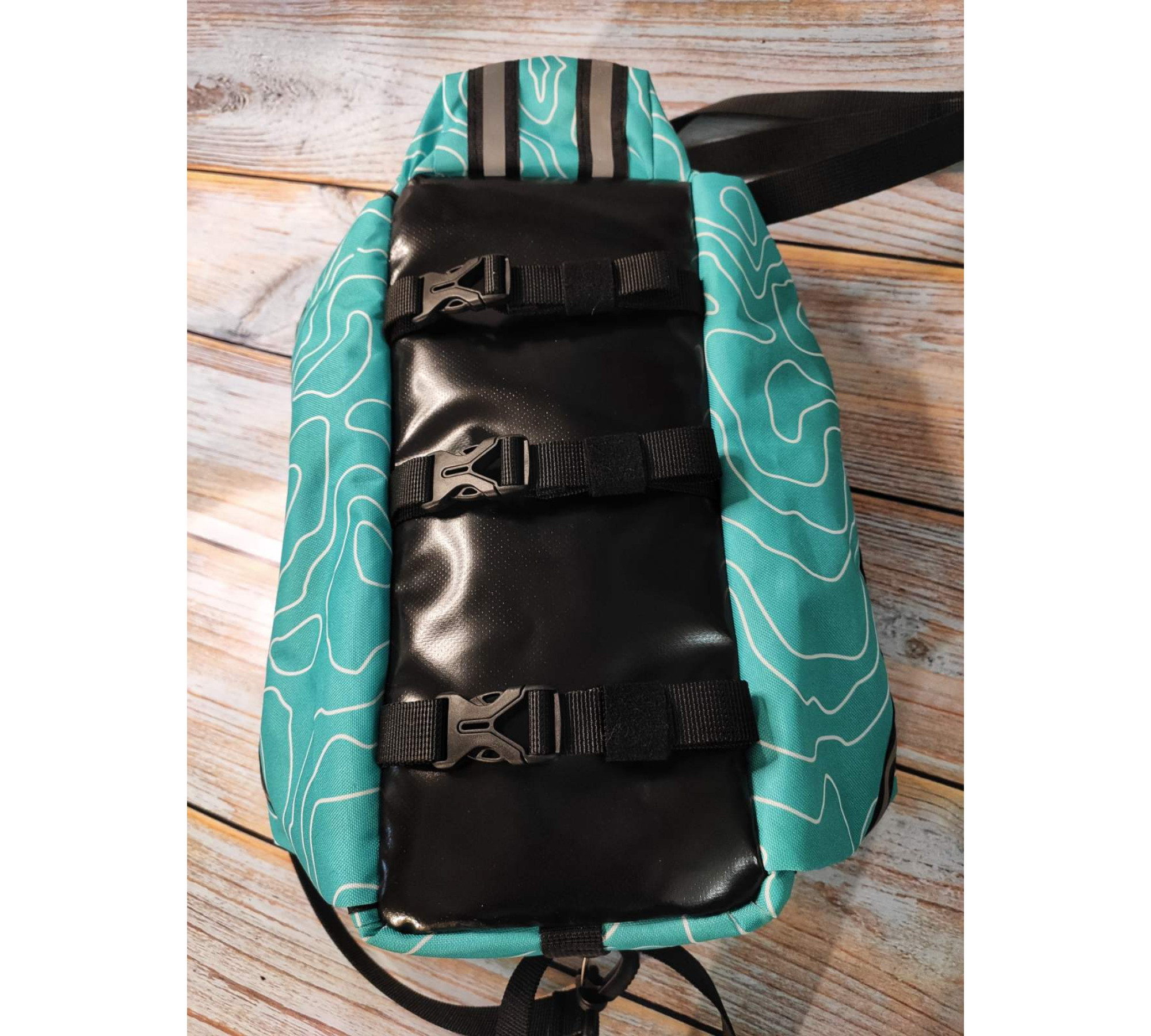 Panniers bags Bicycle pack SIGMA-8 Turquoise relief 