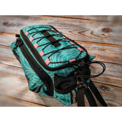 Panniers bags Bicycle pack SIGMA-8 Turquoise relief Lesenok