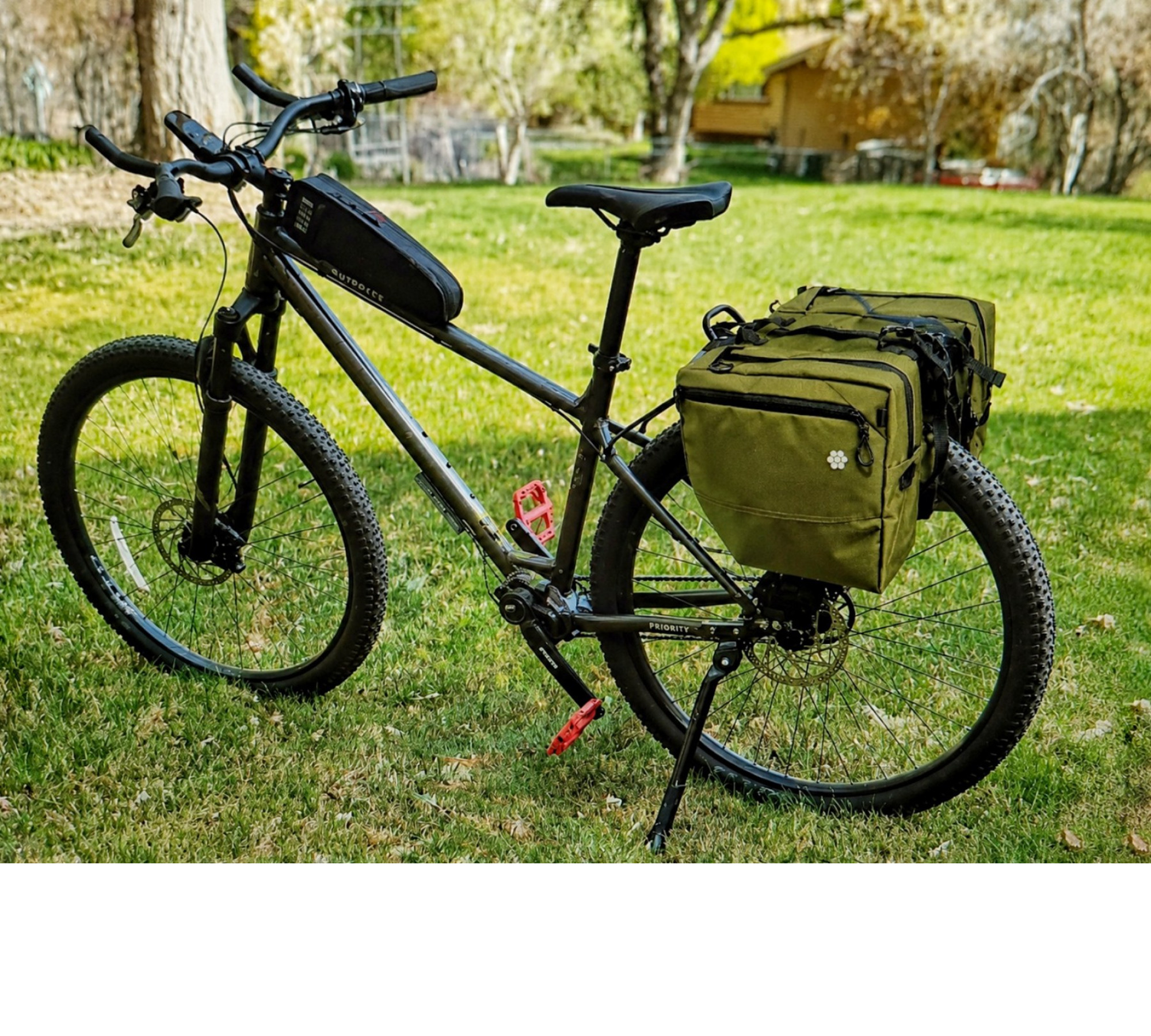 Trunk Bike Bag PROSTIR Olive and calibers Lesenok