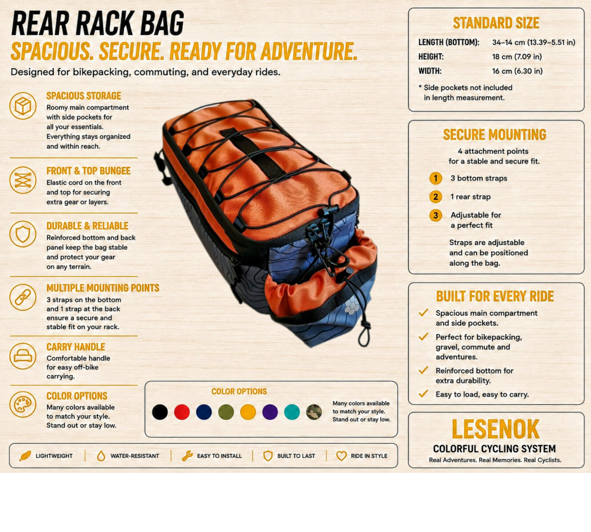 Trunk Bike Bag Nomad Lesenok