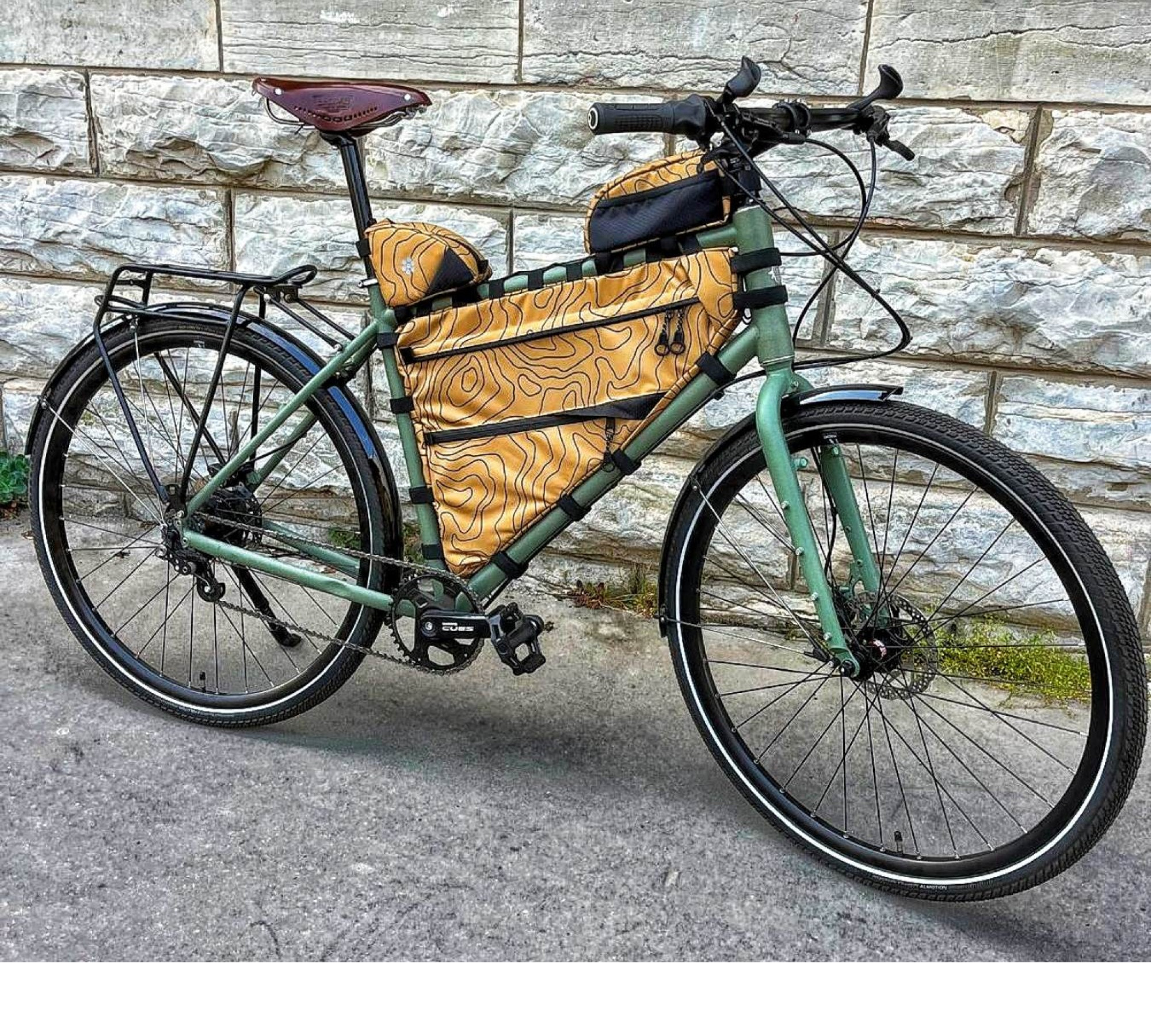 Medium Bike Bag Set – 3 Bags Colorful Cycling System