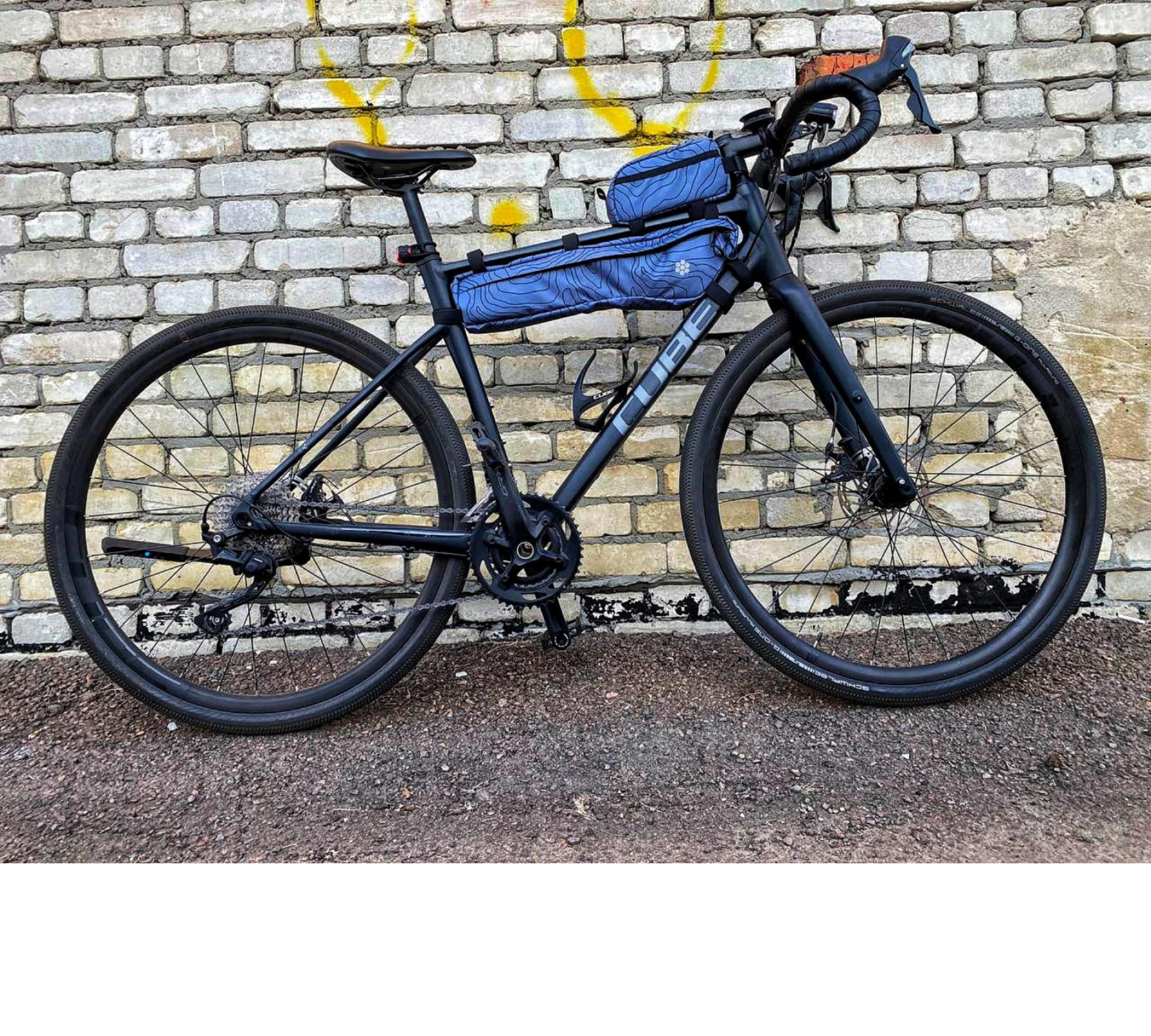 Custom Half Frame Bike Bag Long by Lesenok