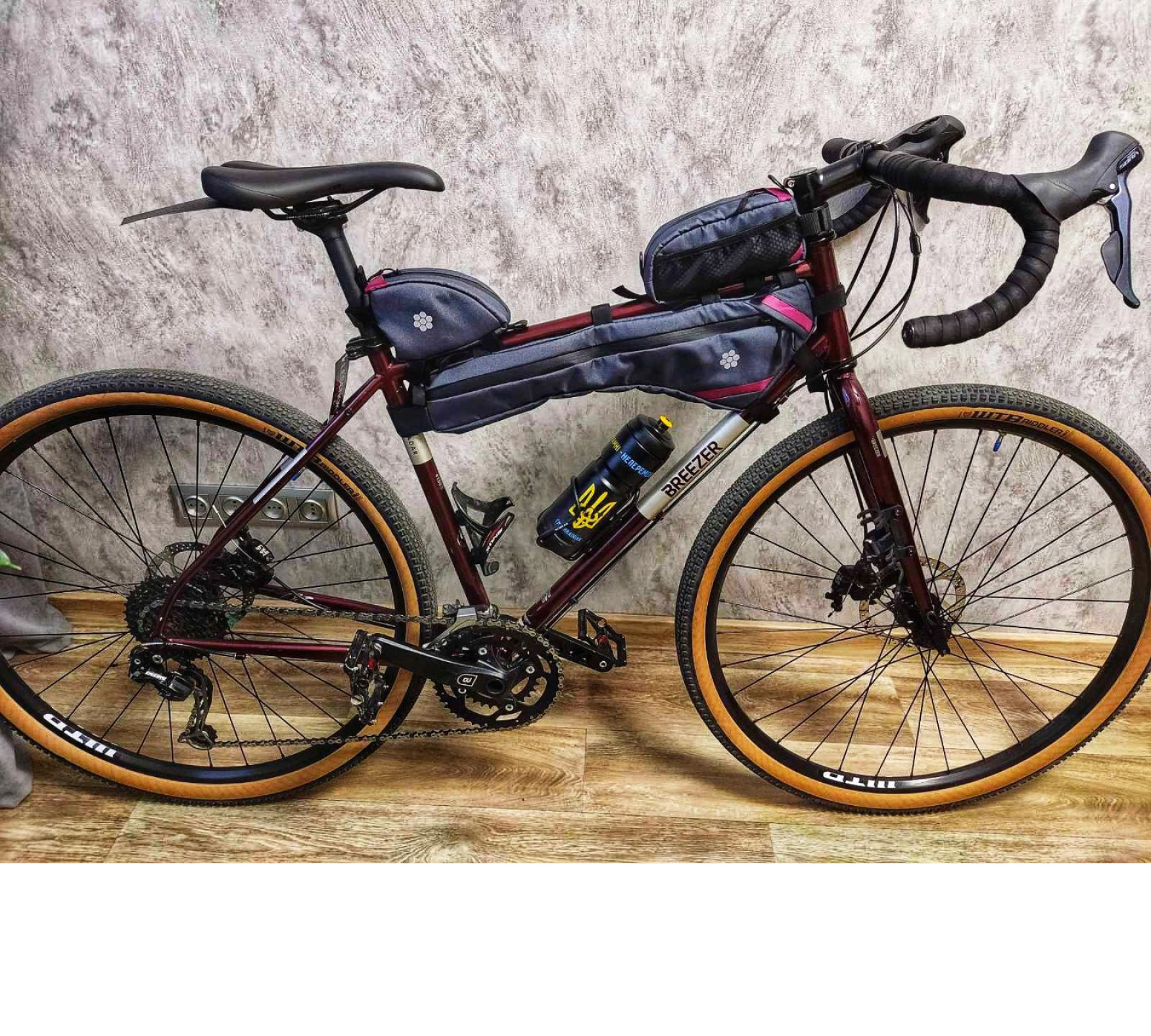 Custom Half Frame Bike Bag Long by Lesenok