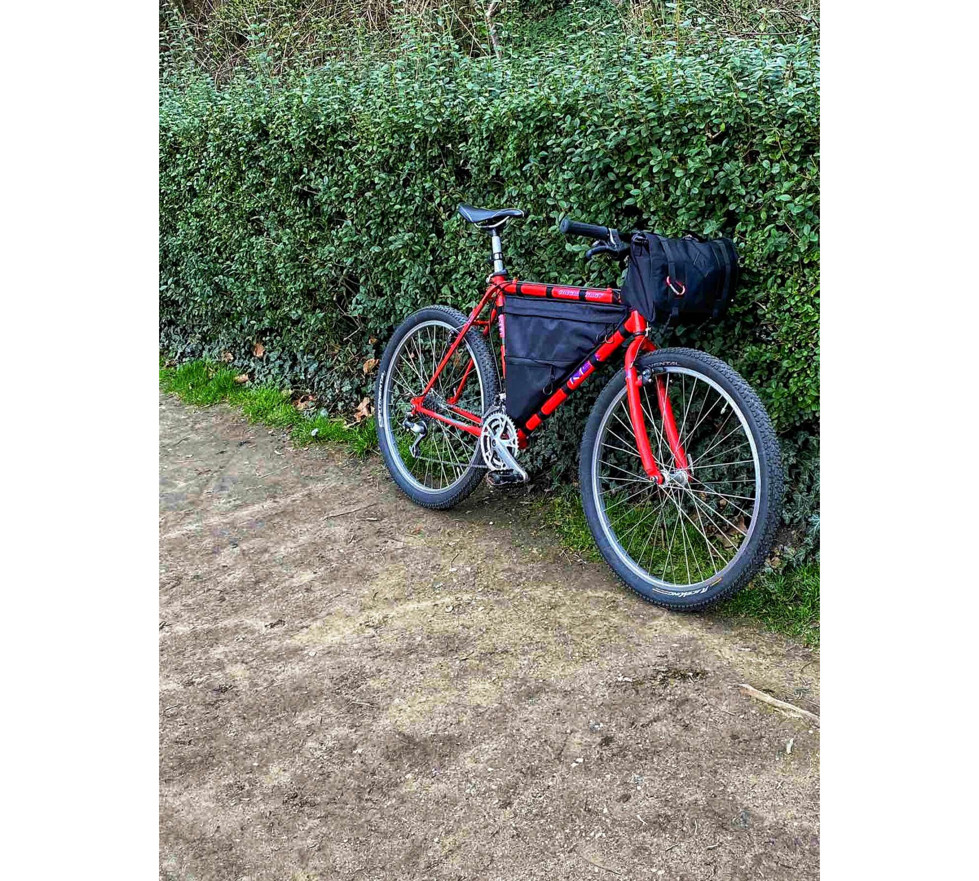 Custom Full Frame Velcro Bike Bag by Lesenok