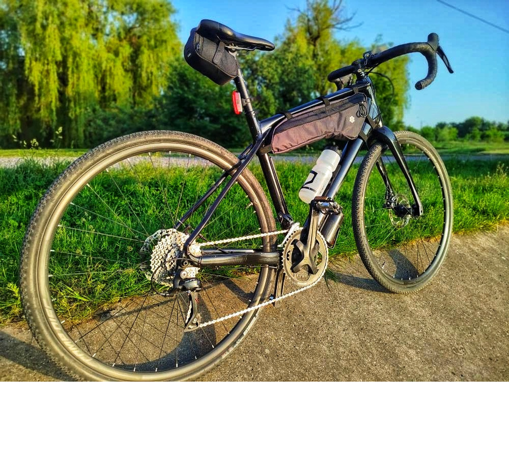 Custom Half Frame Bike Bag Long by Lesenok