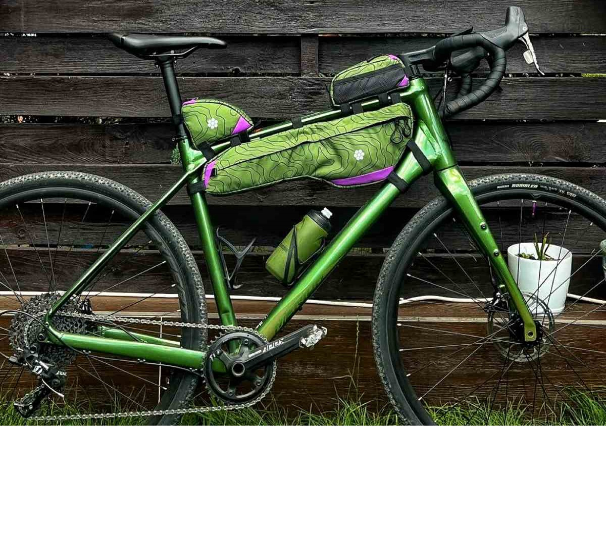 Custom Half Frame Bike Bag Long by Lesenok