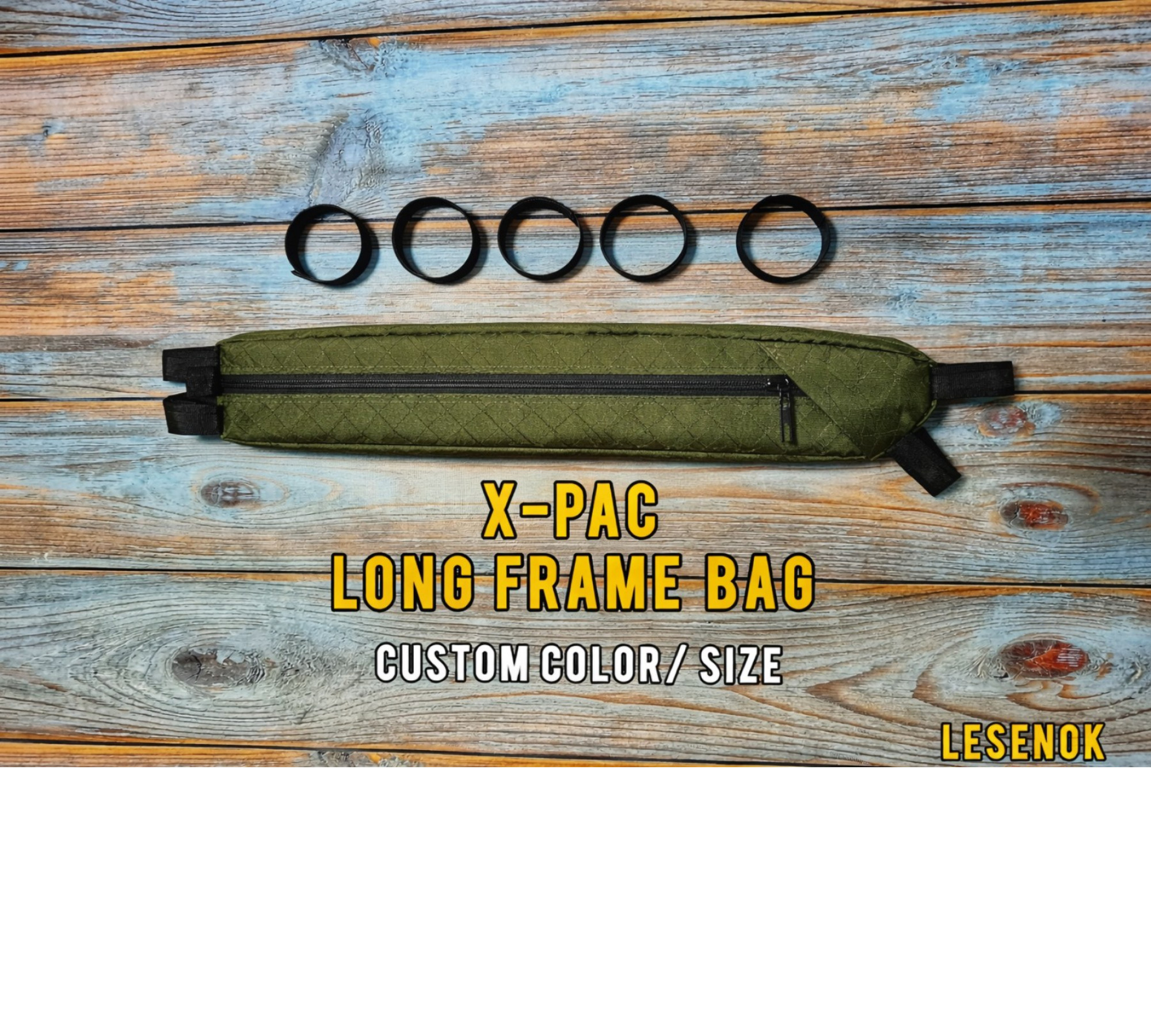 Half Frame Bike Bag Long-X – Custom Frame Bag for Bicycle | Lesenok