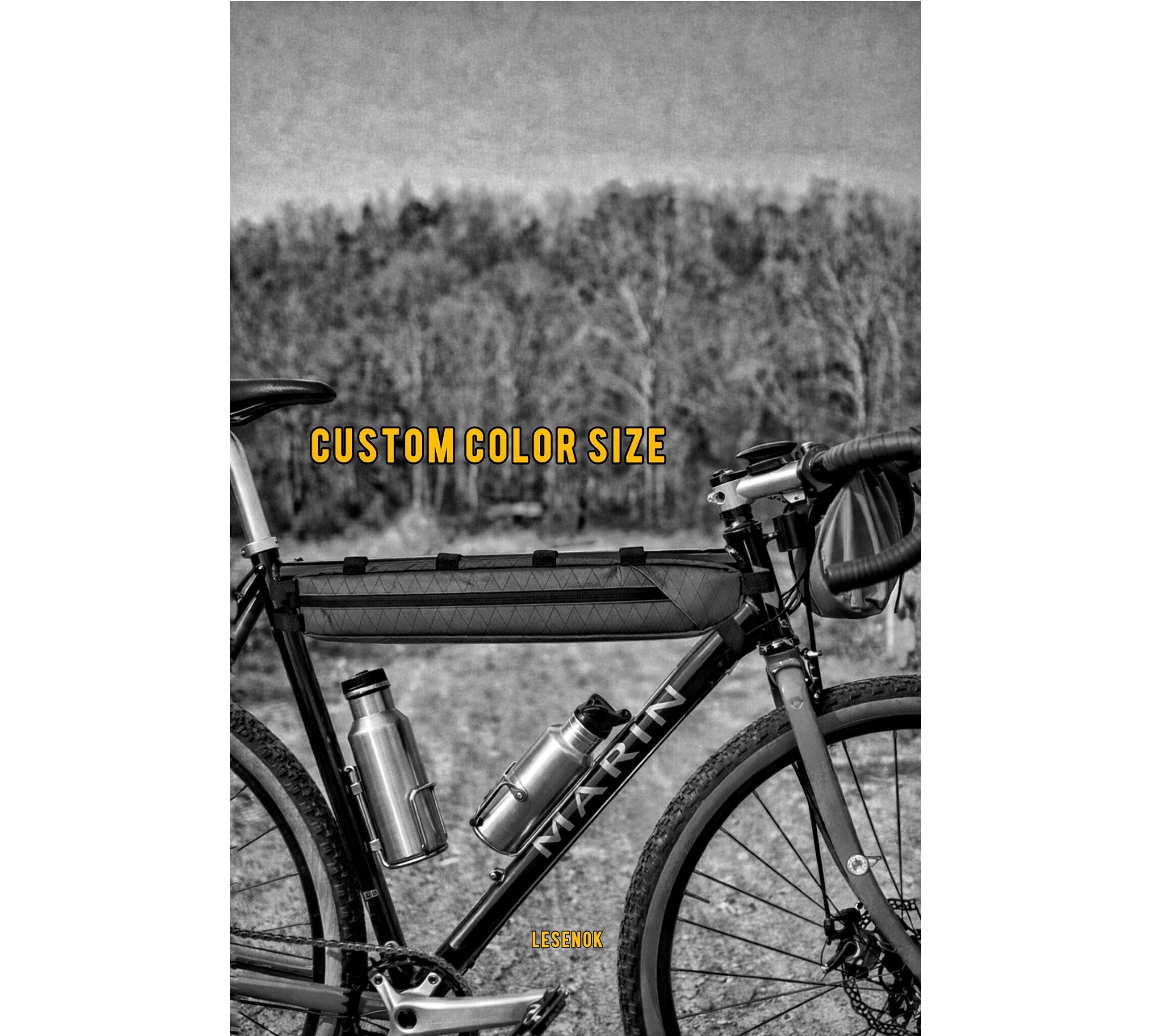 Half Frame Bike Bag Long-X – Custom Frame Bag for Bicycle | Lesenok