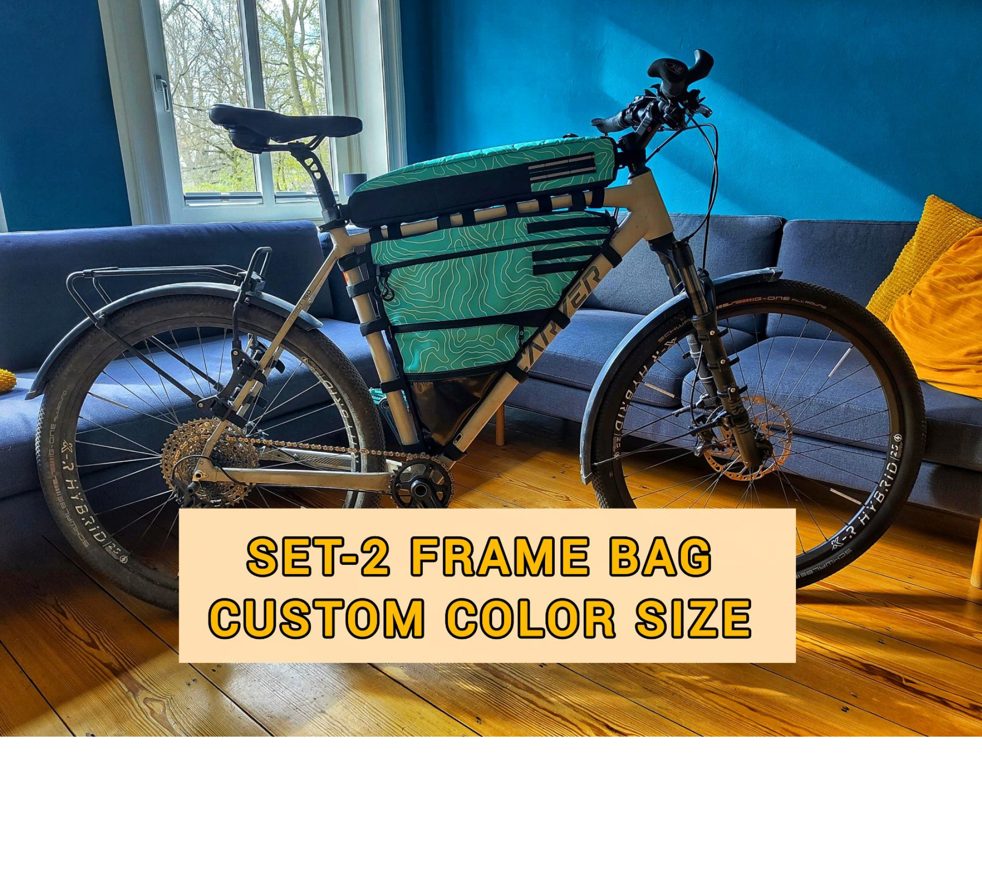Set- 2 Frame bag custom bikepacking