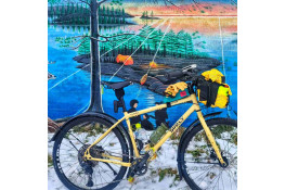 A Colorful Bike Bag and a Rainy Morning