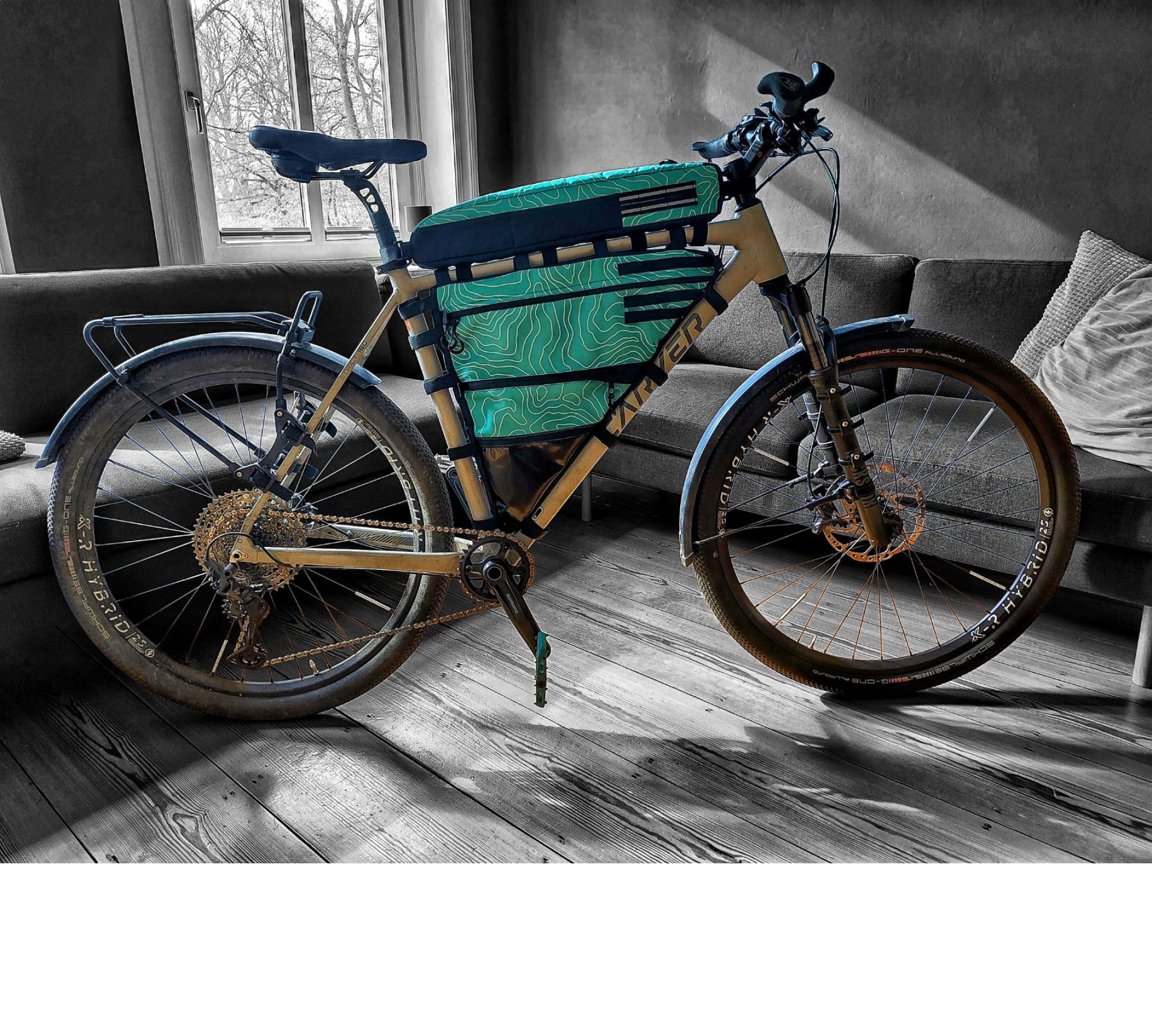 Set- 2 Frame bag custom bikepacking