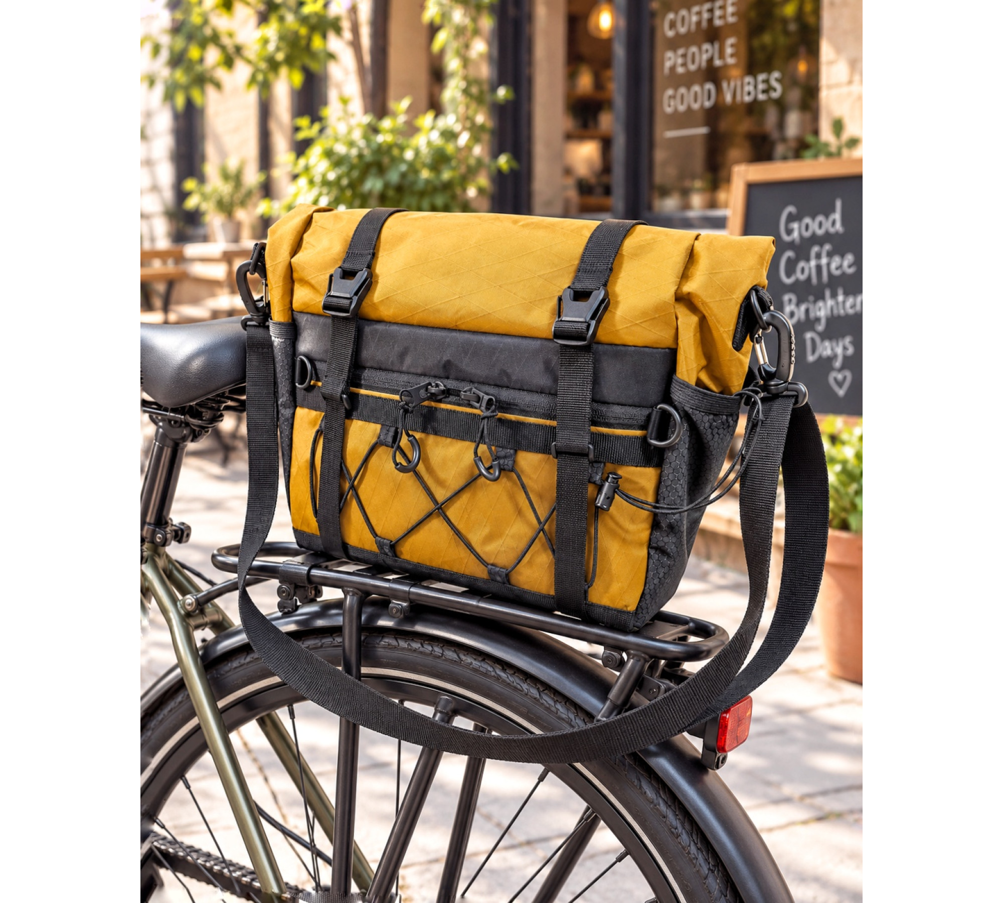 X-Pac Handlebar Bike Bag with Roll-Top Closure