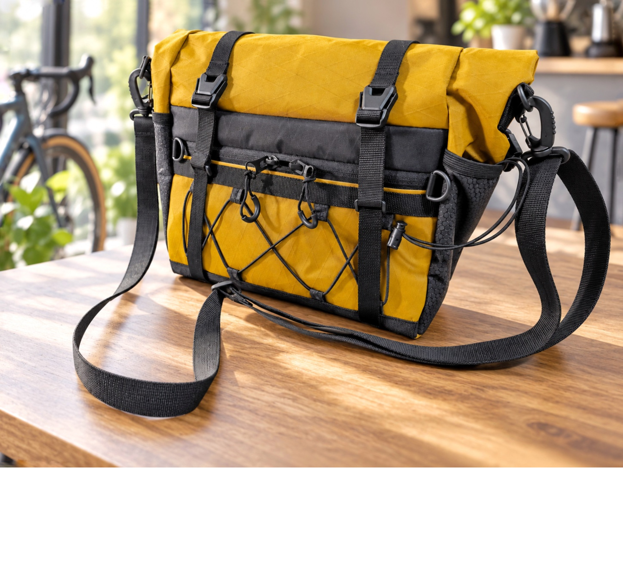 X-Pac Handlebar Bike Bag with Roll-Top Closure