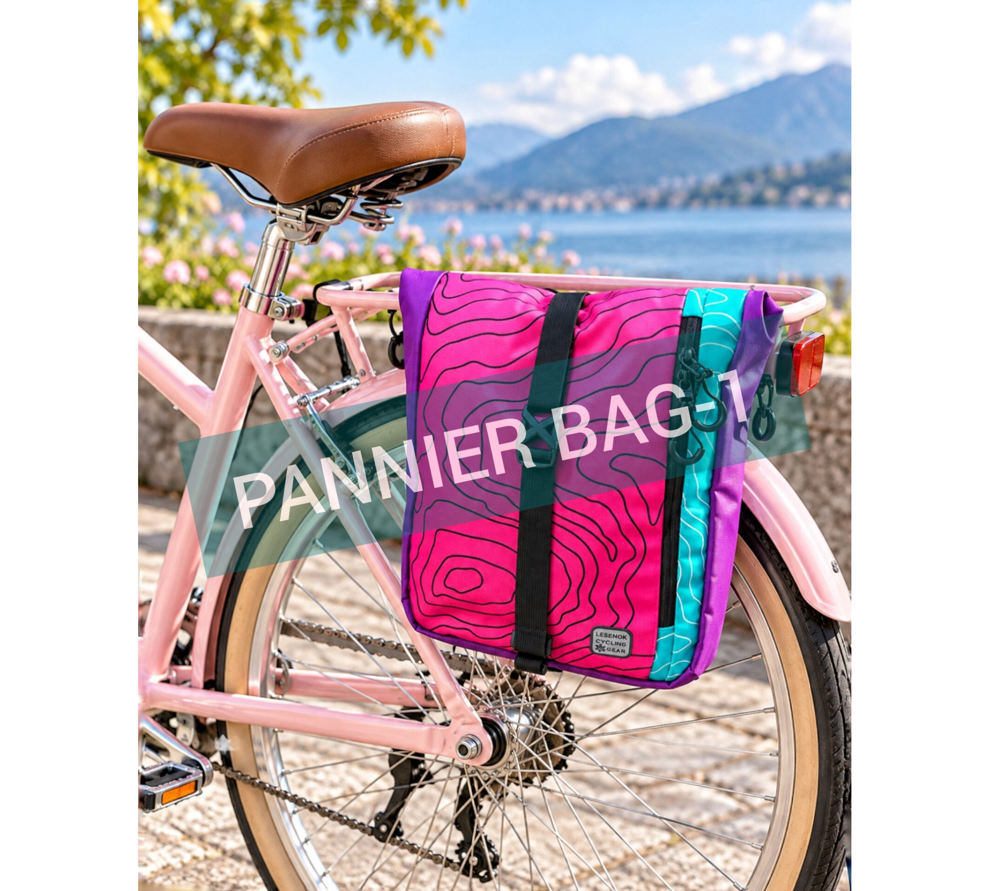 FEST Bike Rear Rack Bag for Commuting & Everyday Cycling