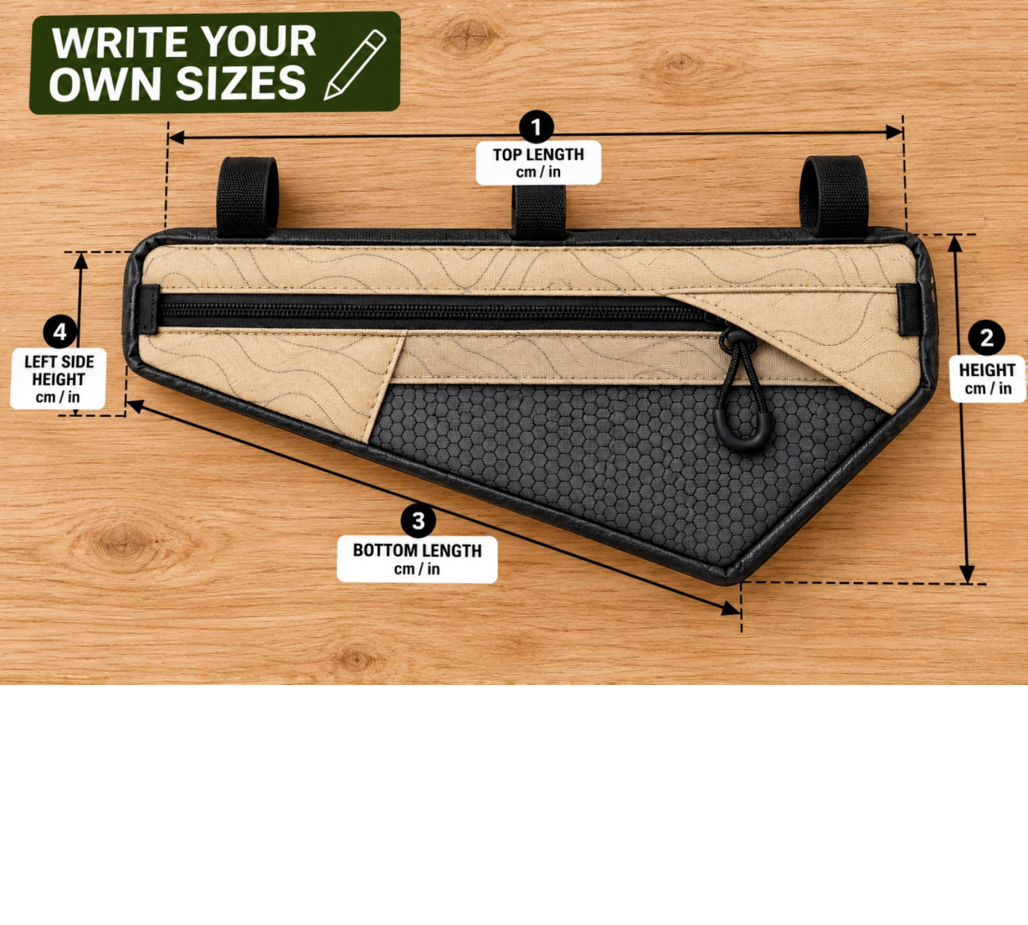NERO Small Bike Frame Bag for Commuting & Everyday Cycling
