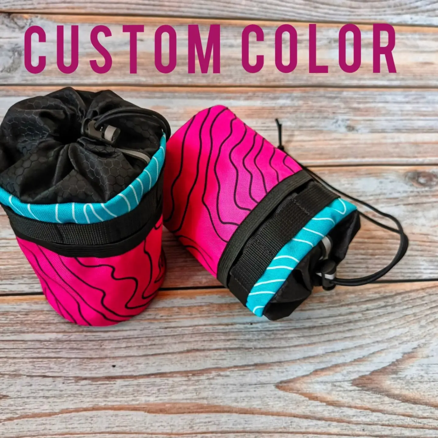 Ride farther with a custom Bike Feeder Bag. 🌈🚴
Keep your water bottle, snacks, phone, or gloves within easy reach. 
@les