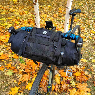 Bike bag (Roll-Top), Travel bag, Road trip, handlebar bag, mountain bike, bicycle accessories, bicycle handlebar bag, - Lesenok bag