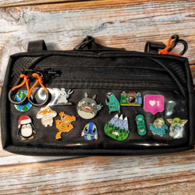 Bike bags Transparent shoulder bag for badges, Handlebar Bag, Bicycle Barrel Bag Pack Custom Color, Gifts For Cycling, Bike Rider Bag.