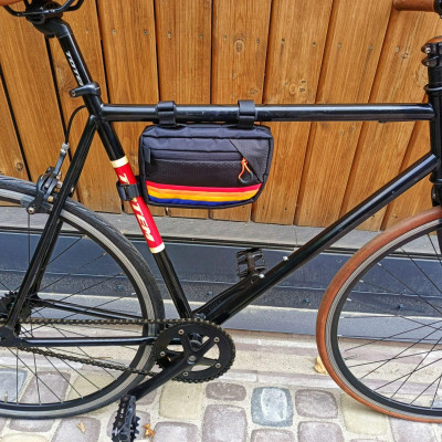 Rainbow Mini  Half Frame Bag Custom Design, Fahrrad Rahmentasche gifts, triangle bike bag mini, MTB frame bag