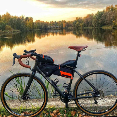 Bike Bag Pannier Frame Bike Bag Custom Bicycle gear gifts  Frame gravel bag Bicycle accessories bag!