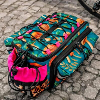 Panniers bags Bicycle pack SIGMA-8 Mushrooms Lesenok