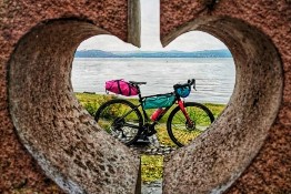 A Colorful Bike Bag and a Rainy Morning